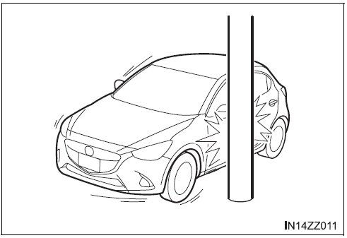 BMW X3. Chocs latéraux impliquant des arbres ou des poteaux